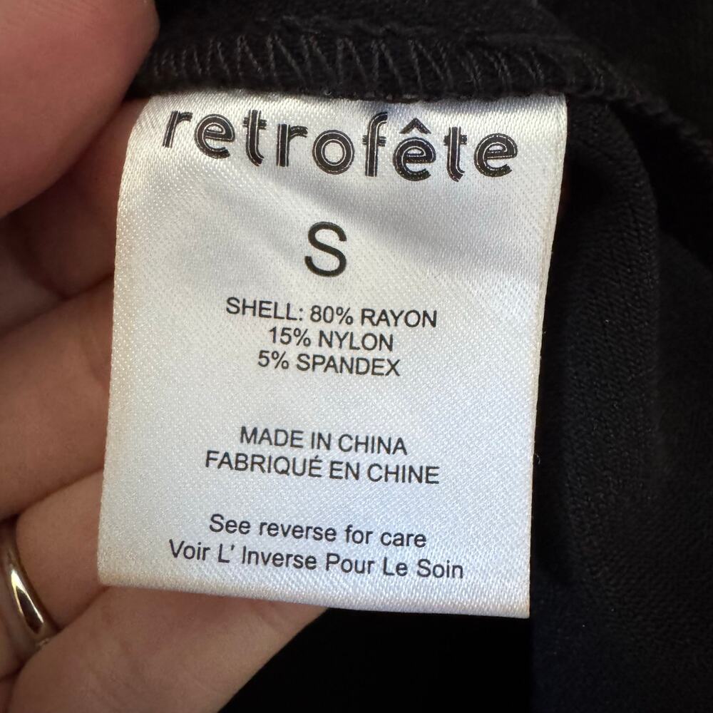 NWT Retrofete Lima Coated Dress in "Coated Black" Size Small - Picture 13 of 13